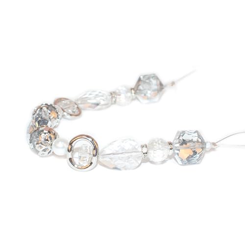 MATCH MUCH crystal glass bead strand GBS-5001-CRYSTAL
