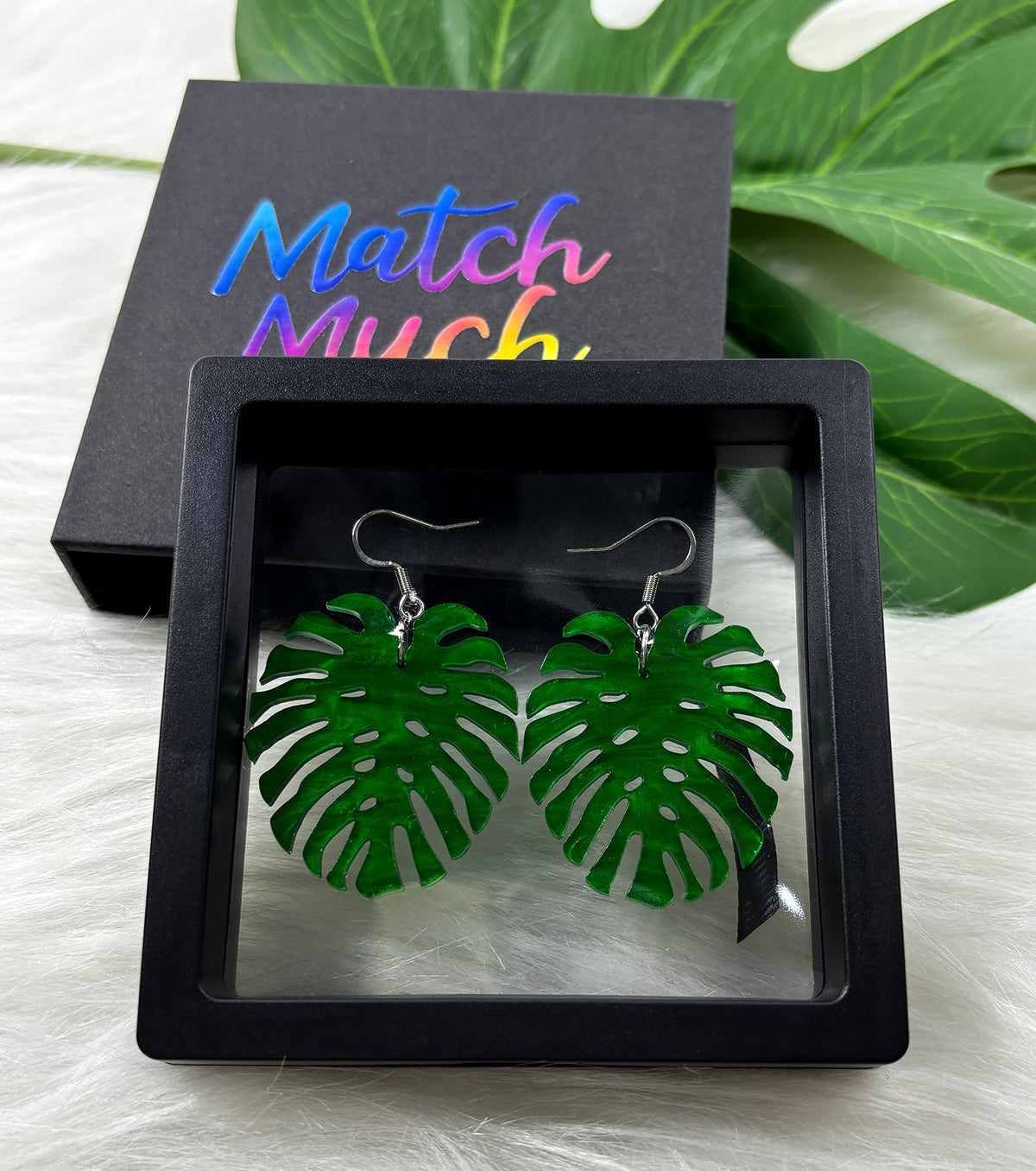 evergreen icon earrings - match much product image 4