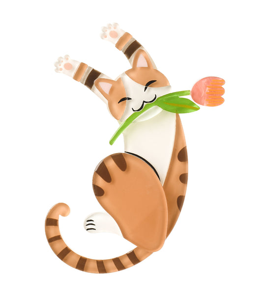 Molly Cat Resin Brooch