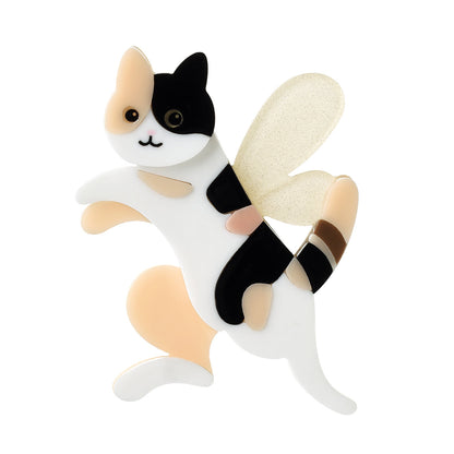 Flying Momo Cat Resin Brooch - Match Much product image 1
