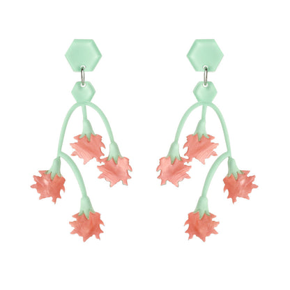 Flower Shape Resin Earrings Hook Style - Match Much product image 3