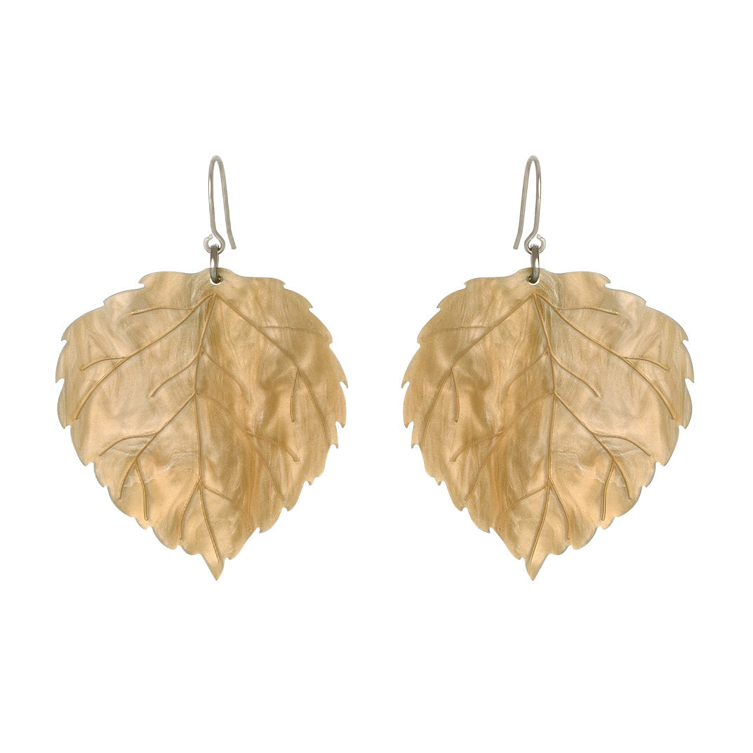Leaf Shape Resin Earrings with Stud Style - Match Much product image 5