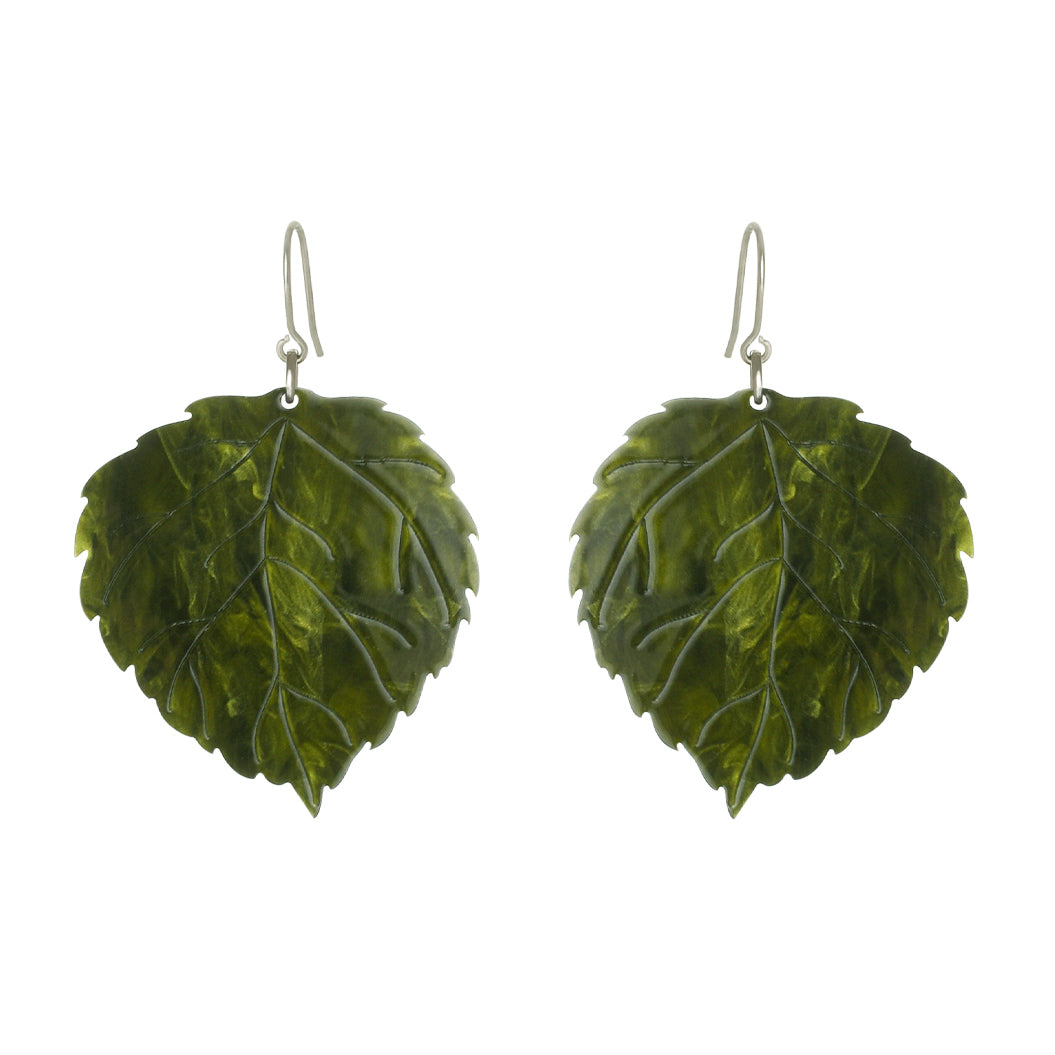 Leaf Shape Resin Earrings with Stud Style - Match Much product image 6