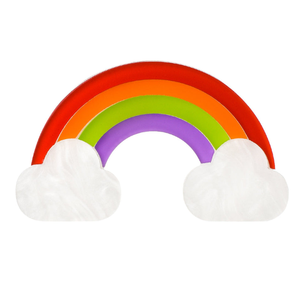 Rainbow Cloud Resin Brooch - Match Much product image 1