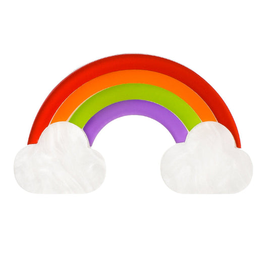 Rainbow Cloud Resin Brooch - Match Much product image 1