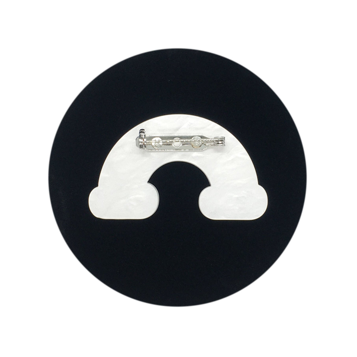 rainbow cloud resin brooch - match much product image 2
