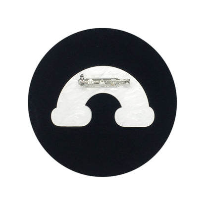 Rainbow Cloud Resin Brooch - Match Much product image 2