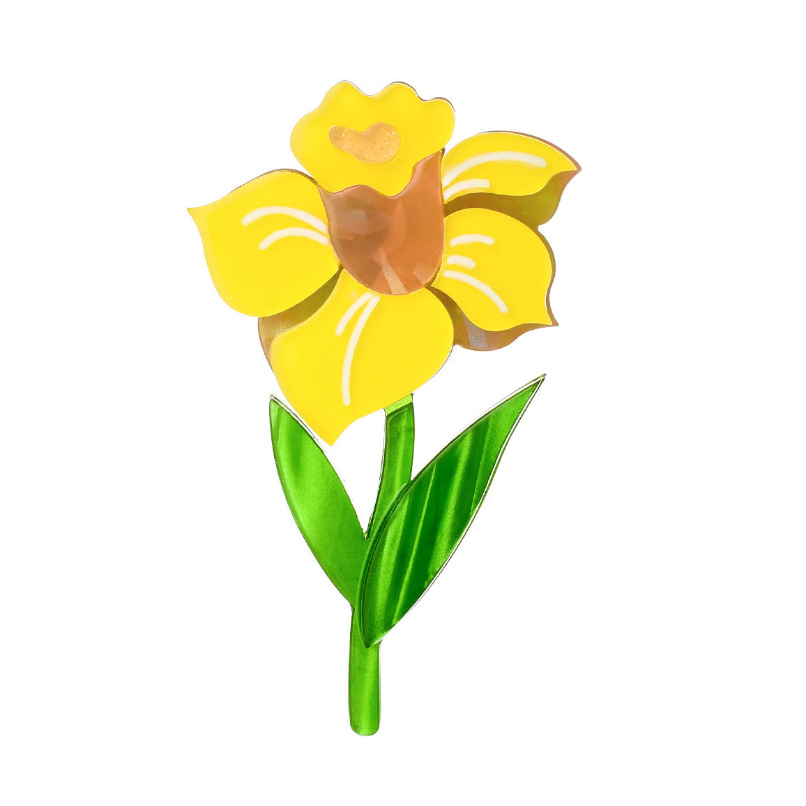 Blooming Beauty Tulip Resin Brooch - Match Much product image 1
