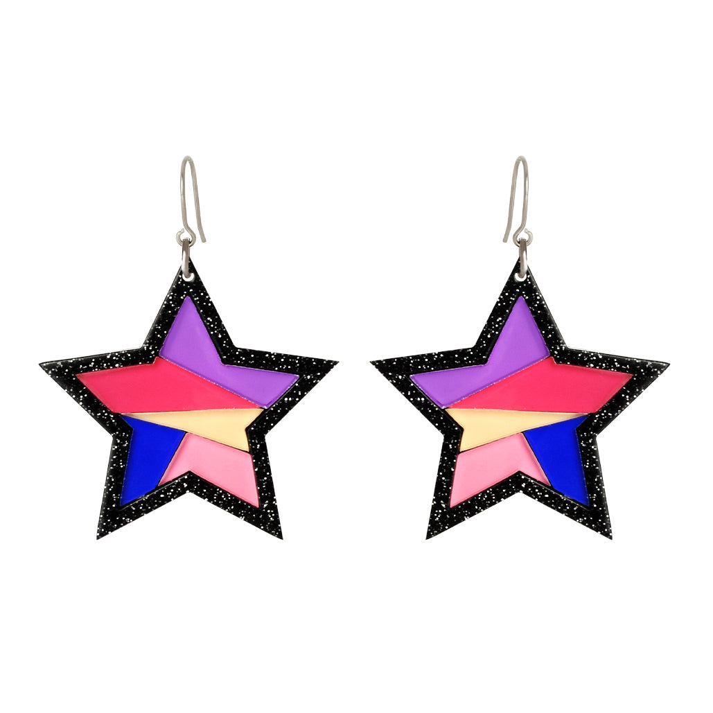 Star Shape Resin Earrings with Hook Style - Match Much product image 1