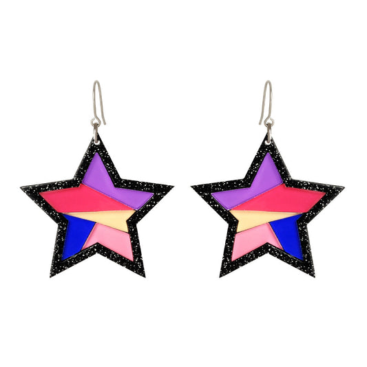 Star Shape Resin Earrings with Hook Style - Match Much product image 1
