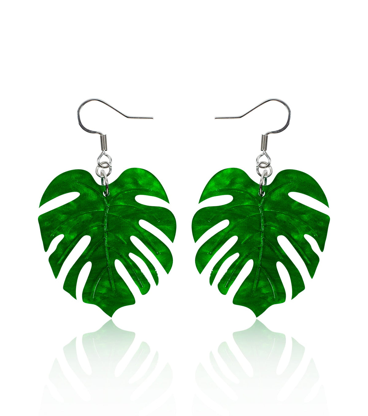 electric leaf earrings - match much product image 1