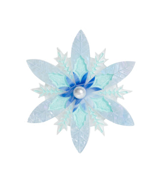 Snowflake Brooch Christmas Statement Jewelry for Women