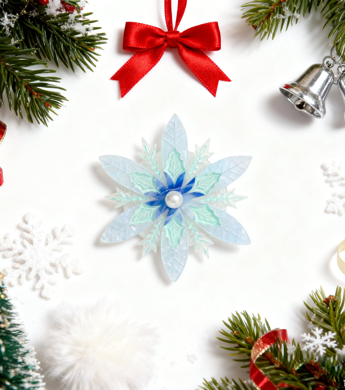 frosty flora brooch - match much product image 5