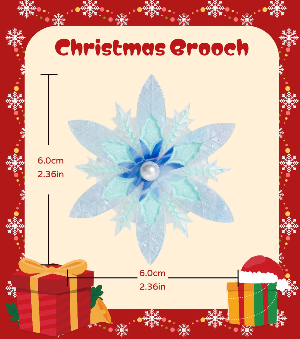 frosty flora brooch - match much product image 8