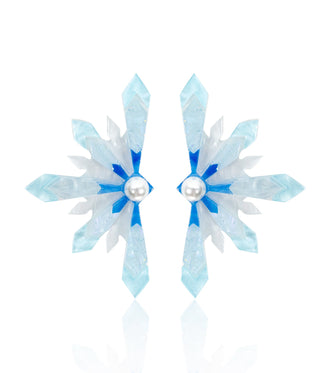 Snowflake Earrings Christmas Statement Jewelry for Women