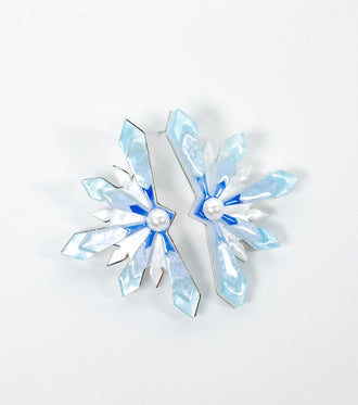 Snowflake Earrings Christmas Statement Jewelry for Women