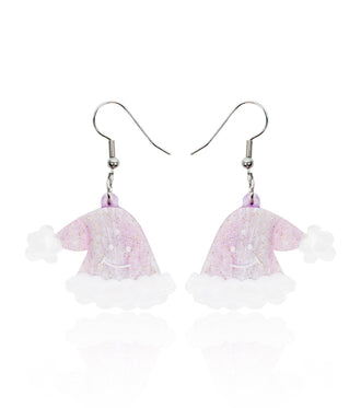 Santa Hat Earrings Christmas Statement Jewelry for Women