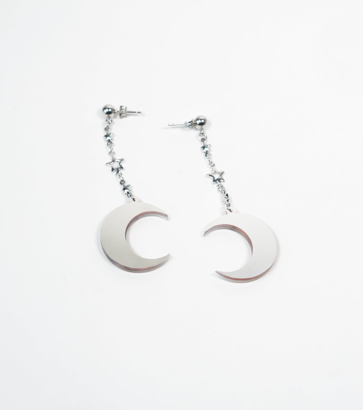 mirror moon & star earrings - match much product image 3