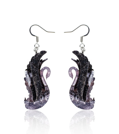 Midnight Ink Swan Earrings - Match Much product image 1