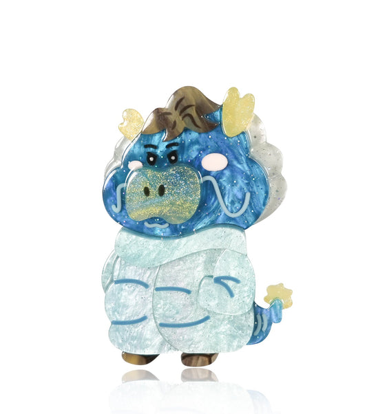 Aurora Puffer Jacket Dragon Brooch - Match Much product image 1