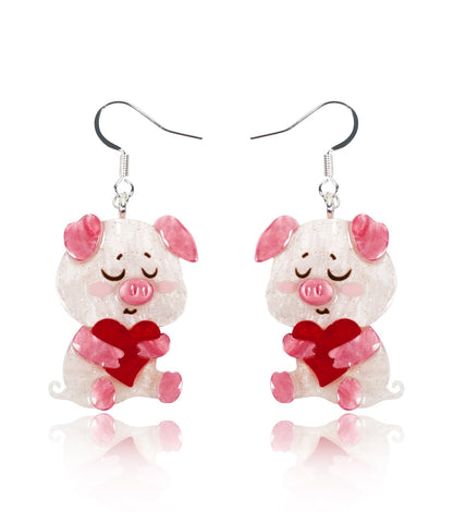 Heart-Full Piggy Earrings - Match Much product image 1
