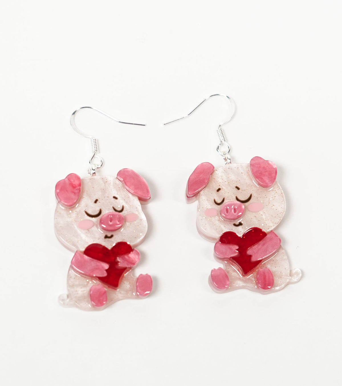 heart-full piggy earrings - match much product image 2