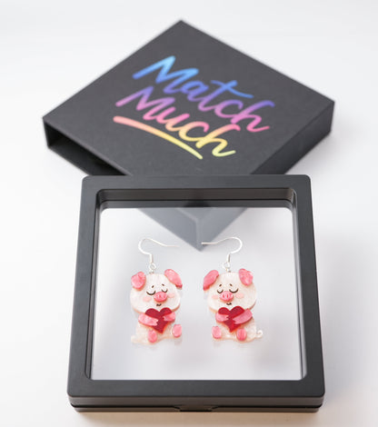 Heart-Full Piggy Earrings - Match Much product image 4