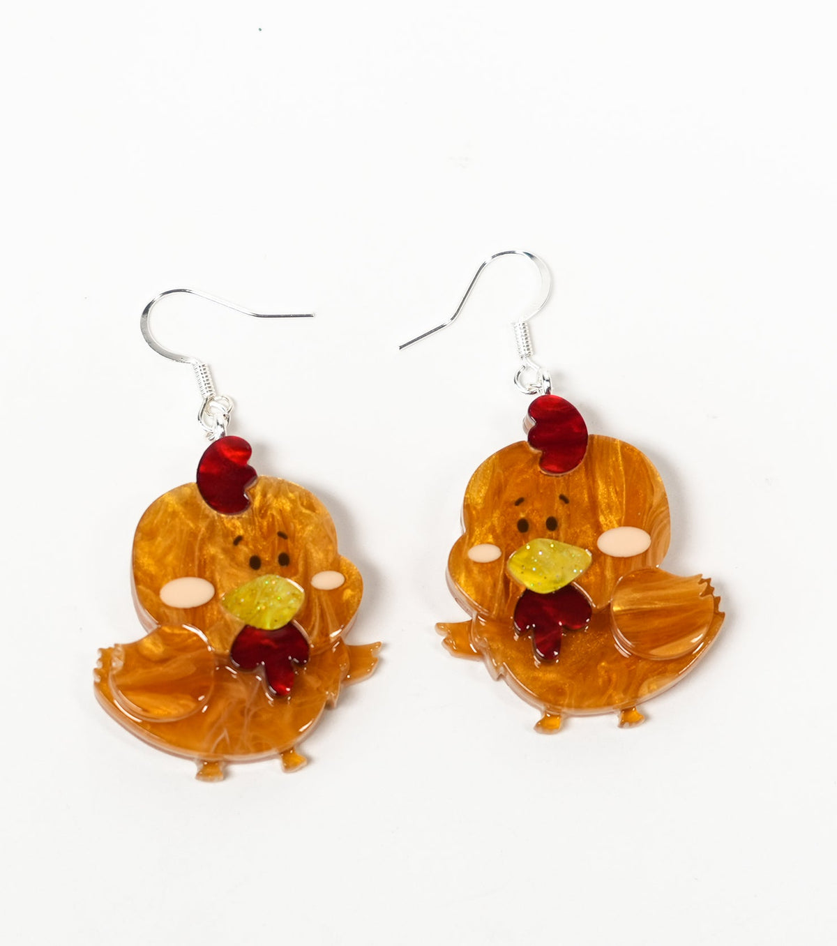 golden chirp earrings - match much product image 2