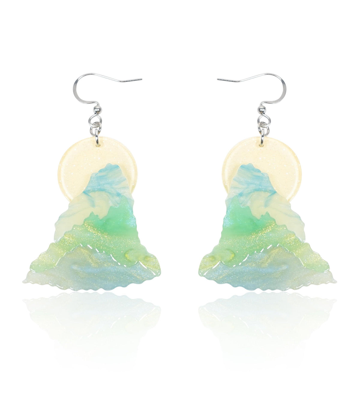 moon over jade mountains earrings - match much product image 1