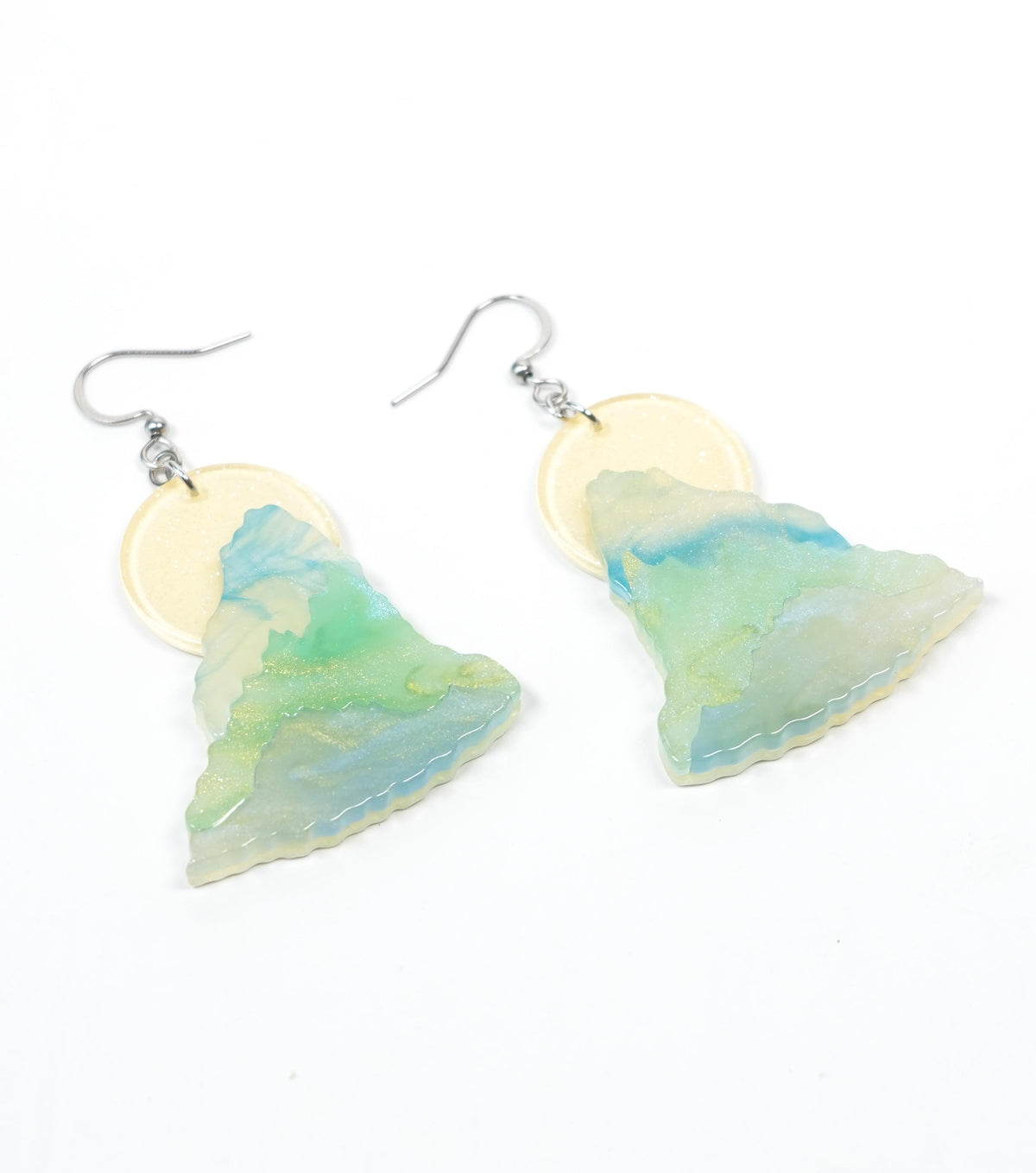 moon over jade mountains earrings - match much product image 2