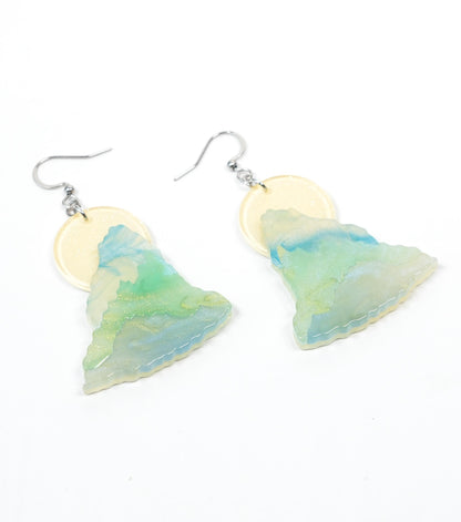 Moon Over Jade Mountains Earrings - Match Much product image 2