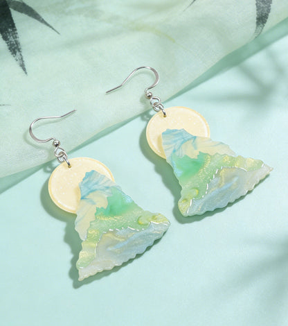 Moon Over Jade Mountains Earrings - Match Much product image 4