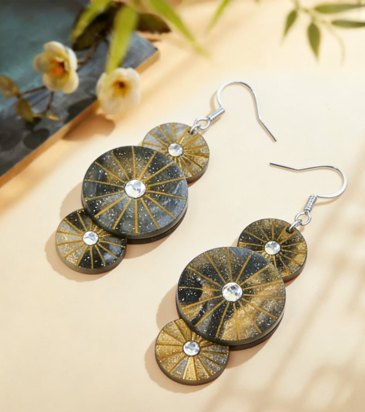 ink-wash wanderlust earrings - match much product image 4