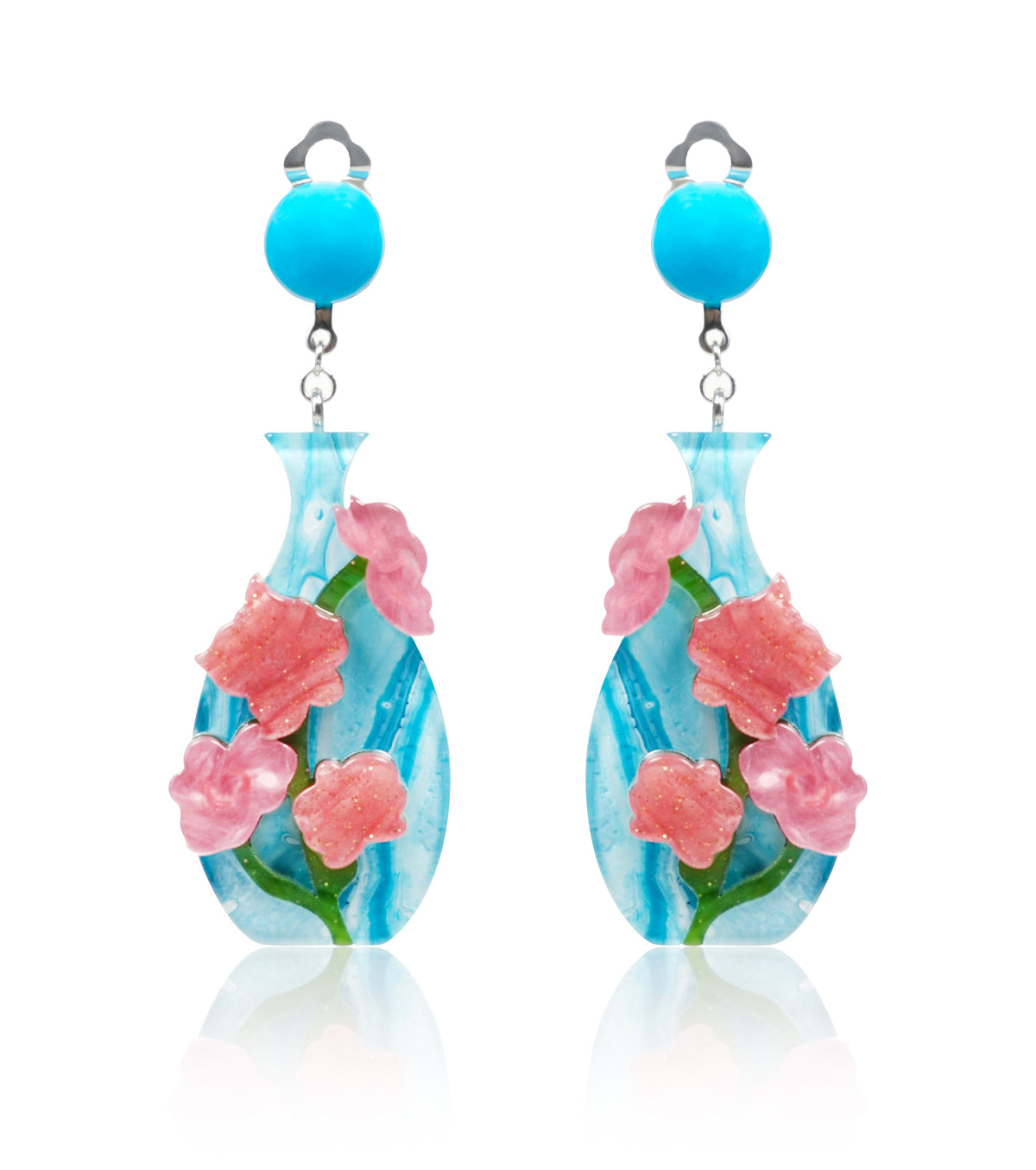 peace & peony earrings - match much product image 1