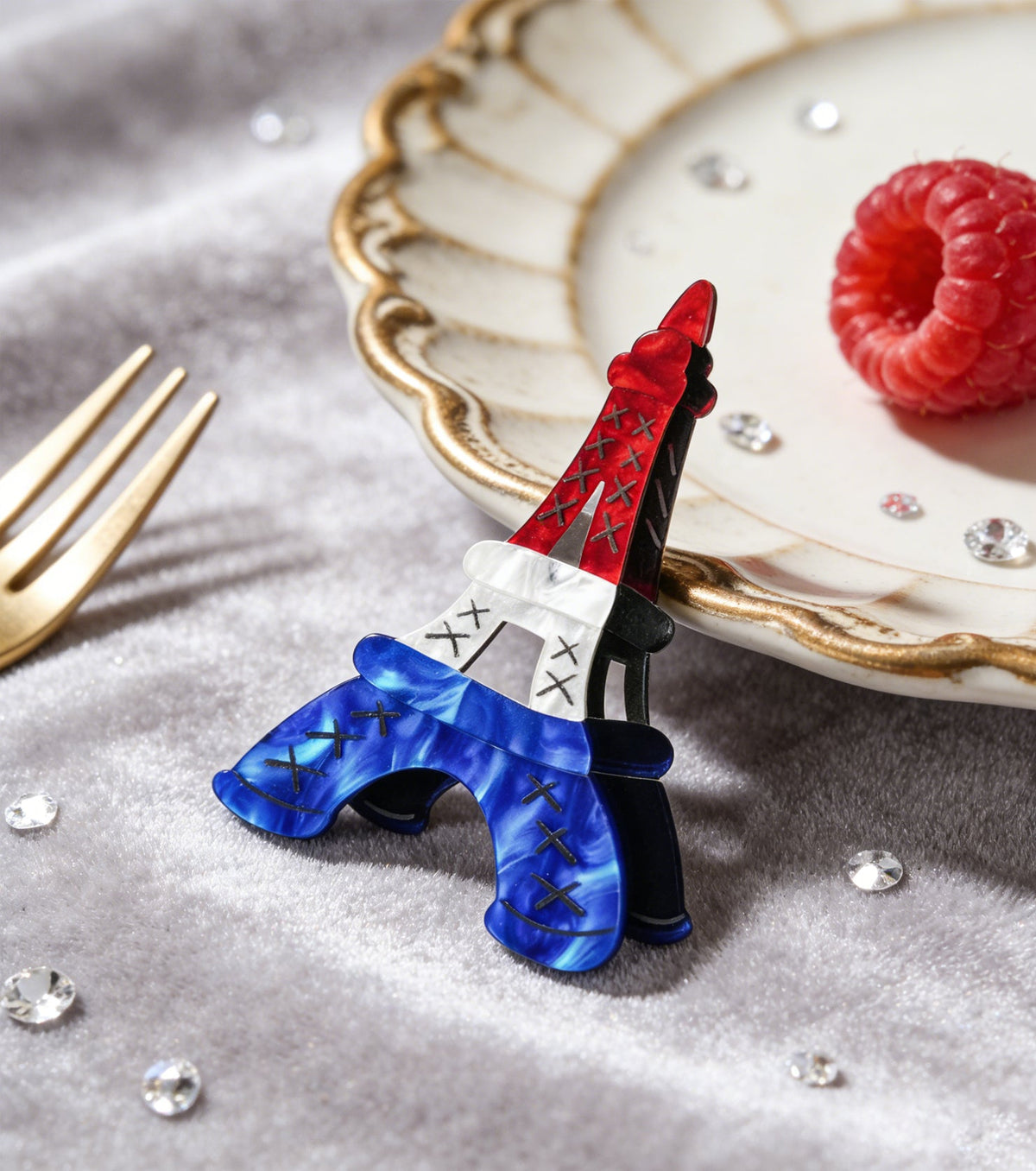 pocket paris brooch for european cultural tourism - match much product image 2