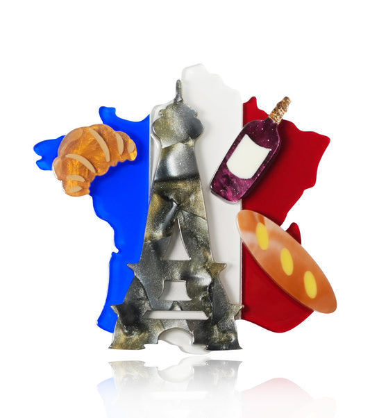 "I Want It All" France Brooch For European Cultural tourism - Match Much product image 1