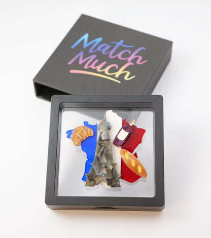 "I Want It All" France Brooch For European Cultural tourism - Match Much product image 5