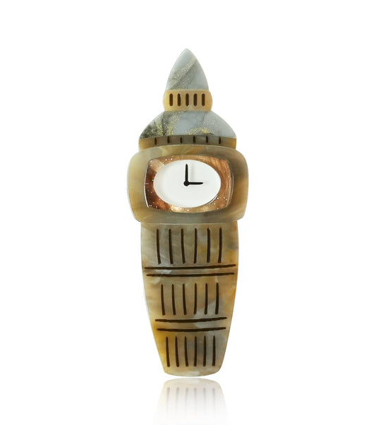 Tea Time Tower Brooch For European Cultural tourism - Match Much product image 1