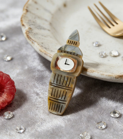 Tea Time Tower Brooch For European Cultural tourism - Match Much product image 2
