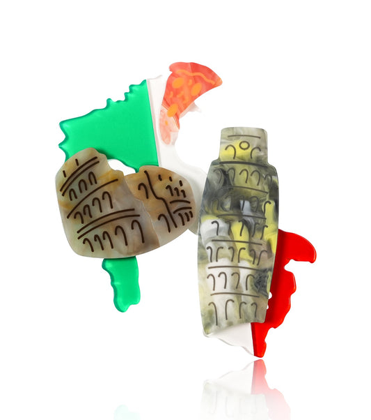 Italian Itinerary Brooch For European Cultural tourism - Match Much product image 1