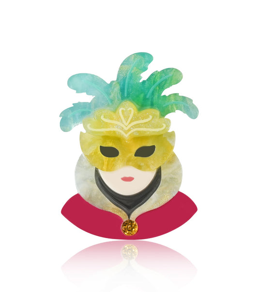 Venetian Masquerade Brooch For European Cultural tourism - Match Much product image 1