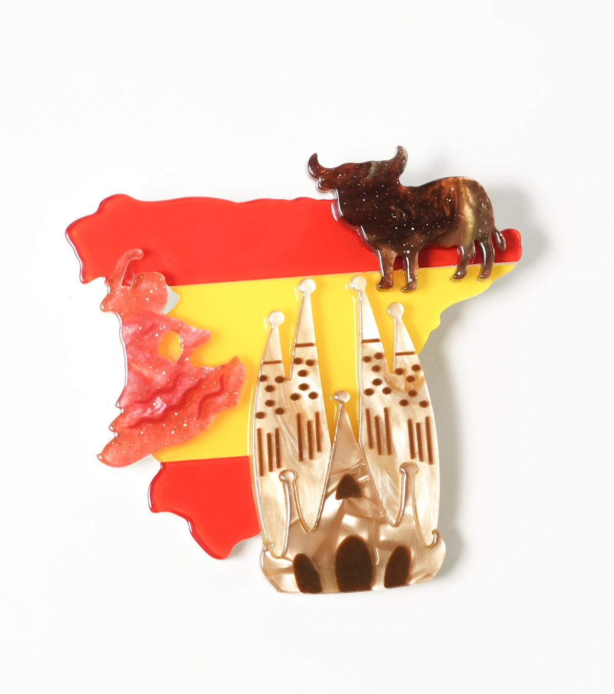 Spanish Rhythms Brooch For European Cultural tourism - Match Much product image 3