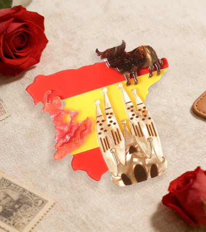 Spanish Rhythms Brooch For European Cultural tourism - Match Much product image 2