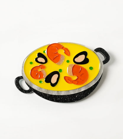 Little Pan of Paella Brooch For European Cultural tourism - Match Much product image 2