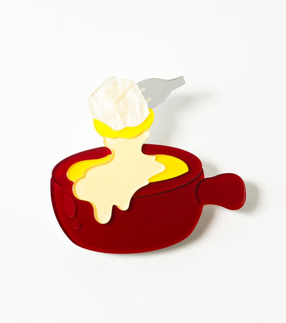 Swiss Fondue Brooch For European Cultural tourism - Match Much product image 2