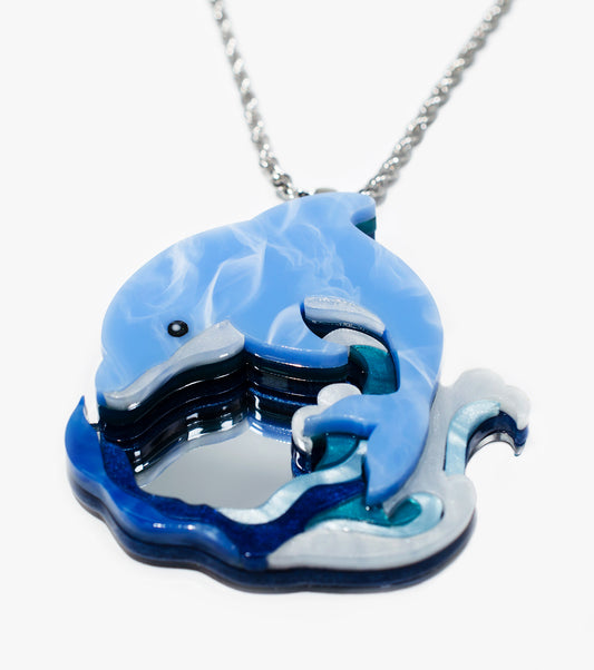 Pro Surfer Dolphin Necklace