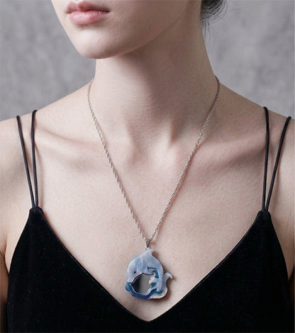 Pro Surfer Dolphin Necklace