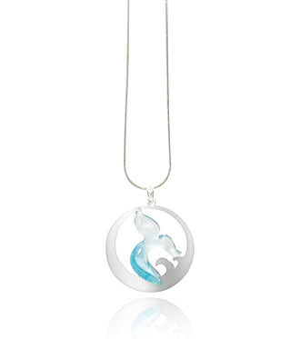 Whale Tail Necklace Ocean Acrylic Resin Statement Jewelry for Women