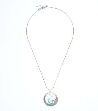 Whale Tail Necklace Ocean Acrylic Resin Statement Jewelry for Women