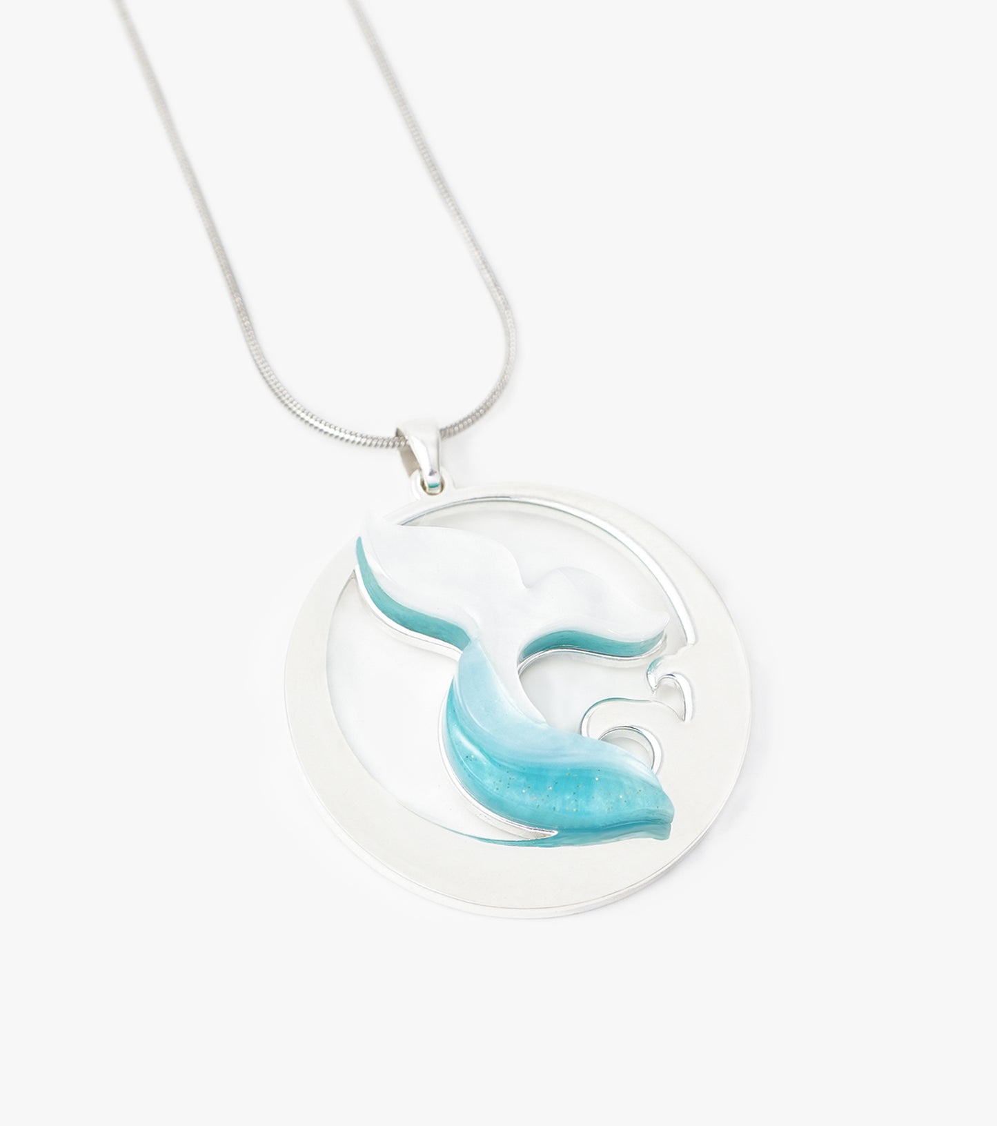 deep dive whale tail necklace